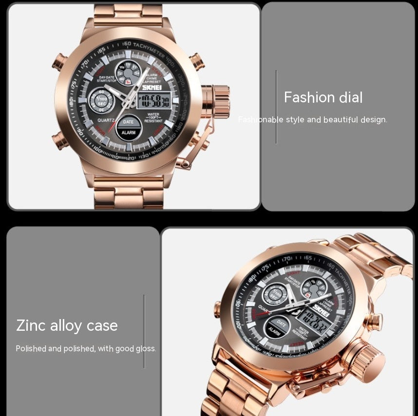 Skmei Wristwatches Men Skmei Hot Selling Outdoor Sports Waterproof Men's Steel Strap Watch Wholesale